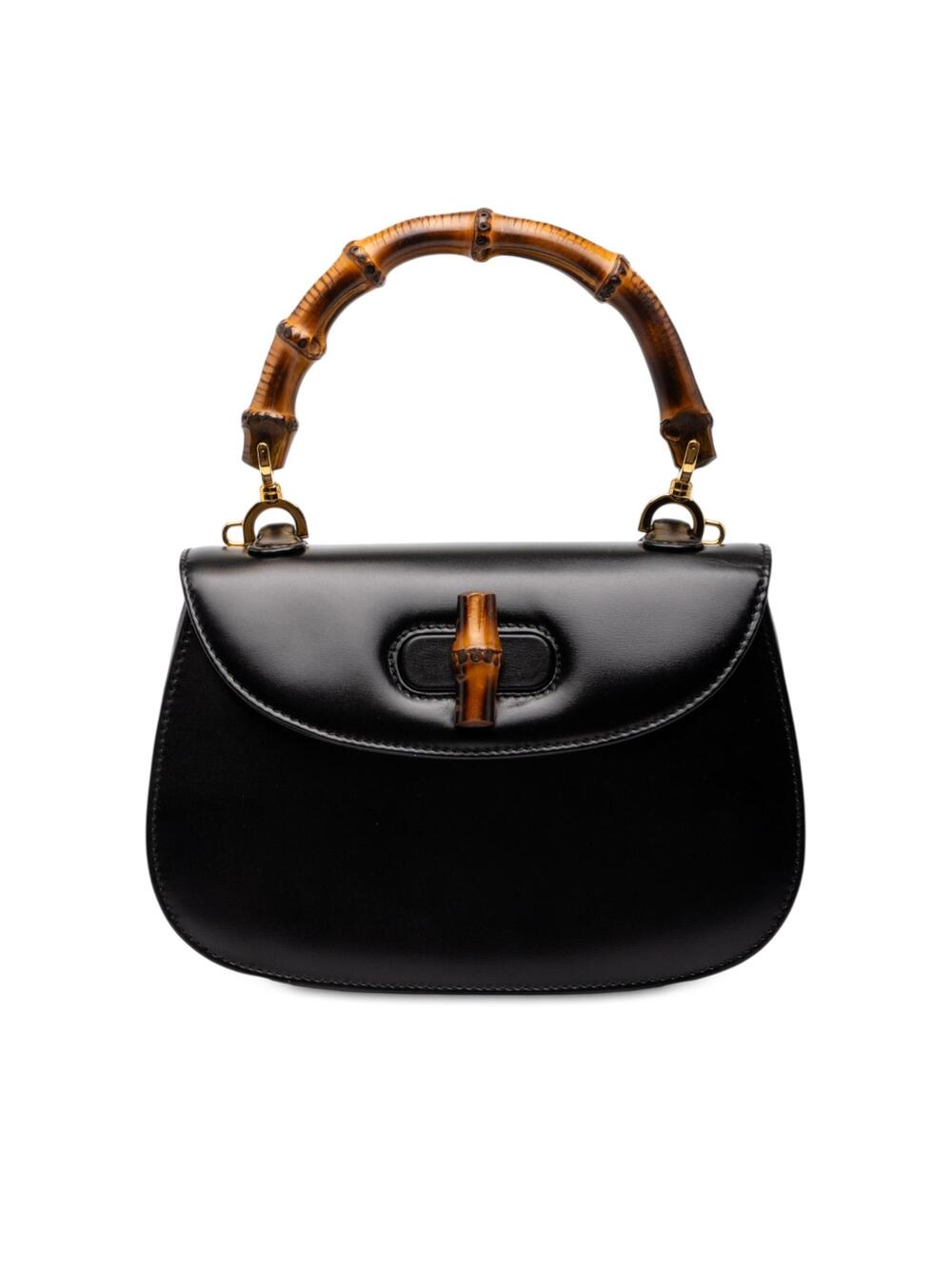 Gucci Small Calfskin Bamboo Night Pre- #347859G13B